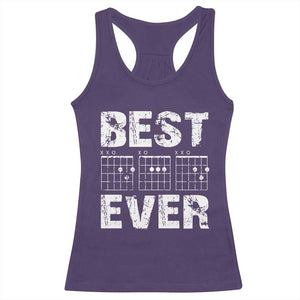 Guitar Father Racerback Tank Top Funny Best Dad Ever D A D Chord Gifts Guitarist Papa TS11 Purple Print Your Wear