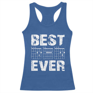 Guitar Father Racerback Tank Top Funny Best Dad Ever D A D Chord Gifts Guitarist Papa TS11 Royal Blue Print Your Wear