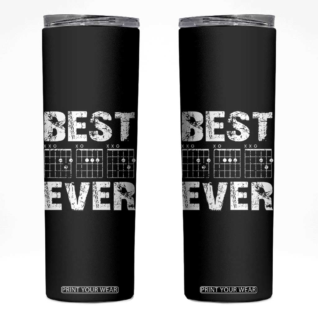 Guitar Father Skinny Tumbler Funny Best Dad Ever D A D Chord Gifts Guitarist Papa TS11 Black Print Your Wear