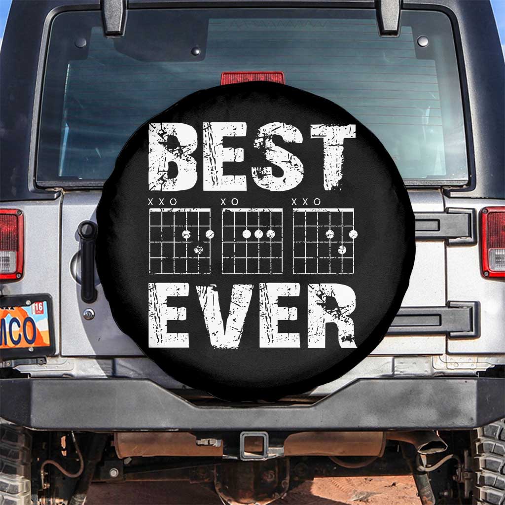 Guitar Father Spare Tire Cover Funny Best Dad Ever D A D Chord Gifts Guitarist Papa TS11 No hole Black Print Your Wear