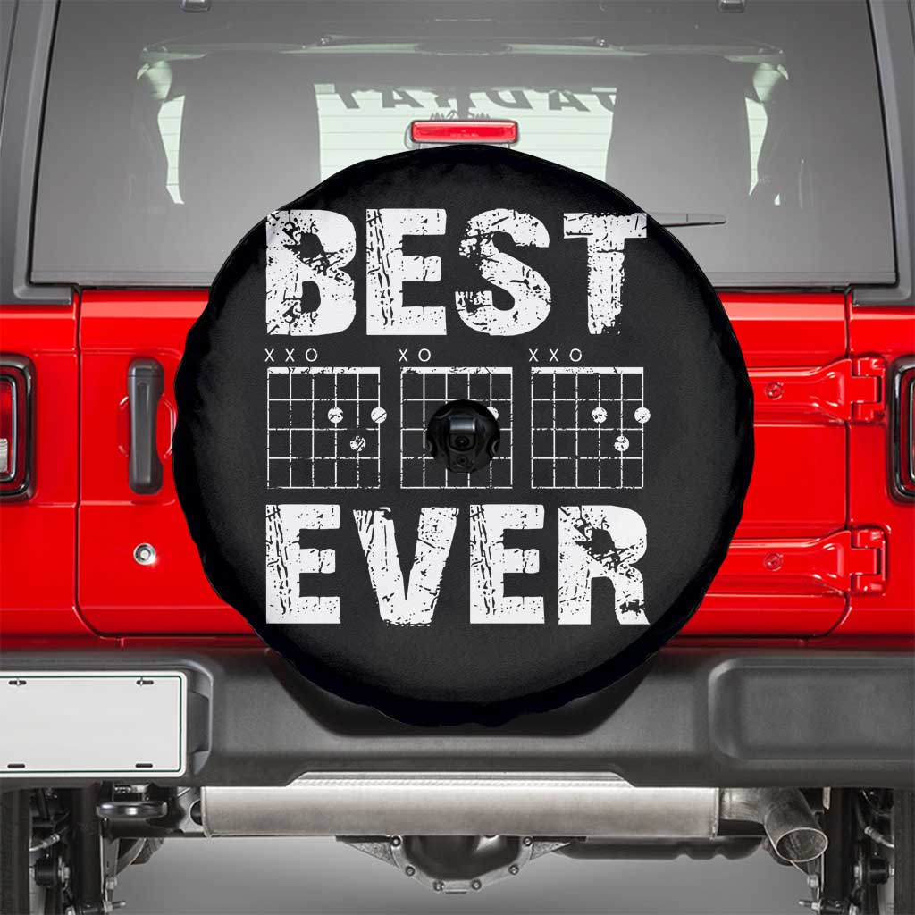 Guitar Father Spare Tire Cover Funny Best Dad Ever D A D Chord Gifts Guitarist Papa TS11 Black Print Your Wear