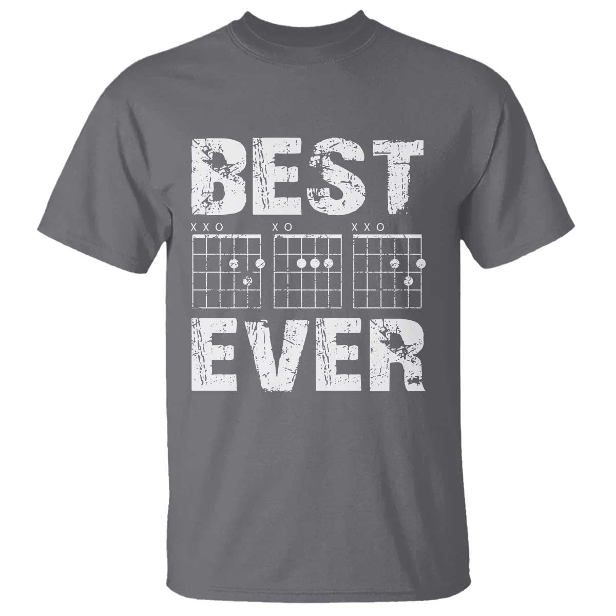 Guitar Father T Shirt Funny Best Dad Ever D A D Chord Gifts Guitarist Papa TS11 Charcoal Print Your Wear