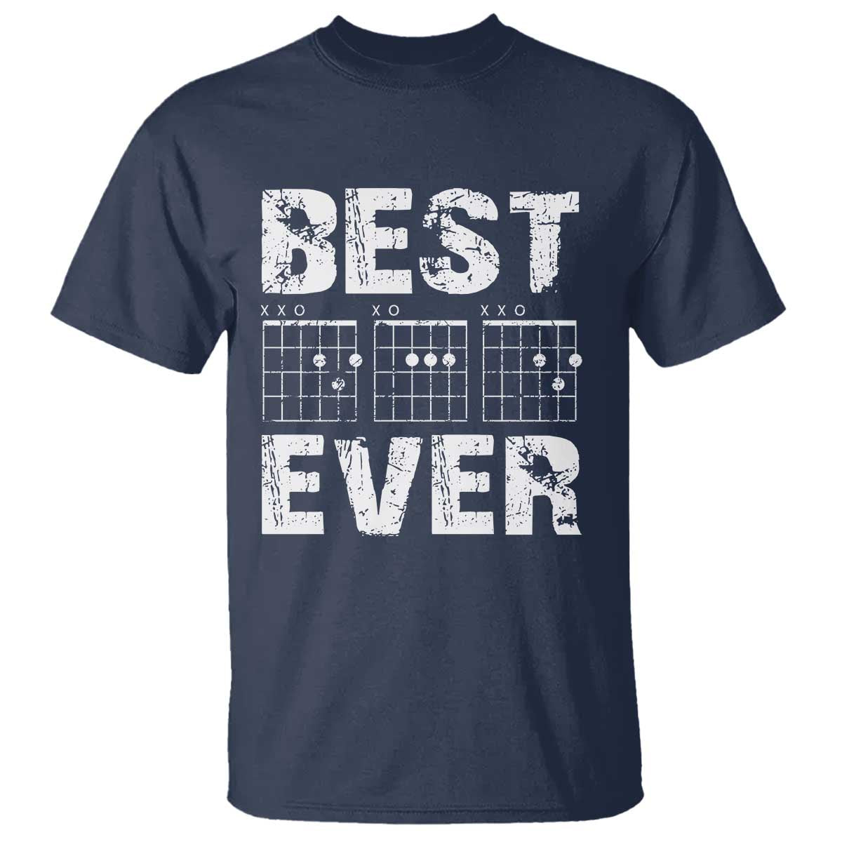 Guitar Father T Shirt Funny Best Dad Ever D A D Chord Gifts Guitarist Papa TS11 Navy Print Your Wear
