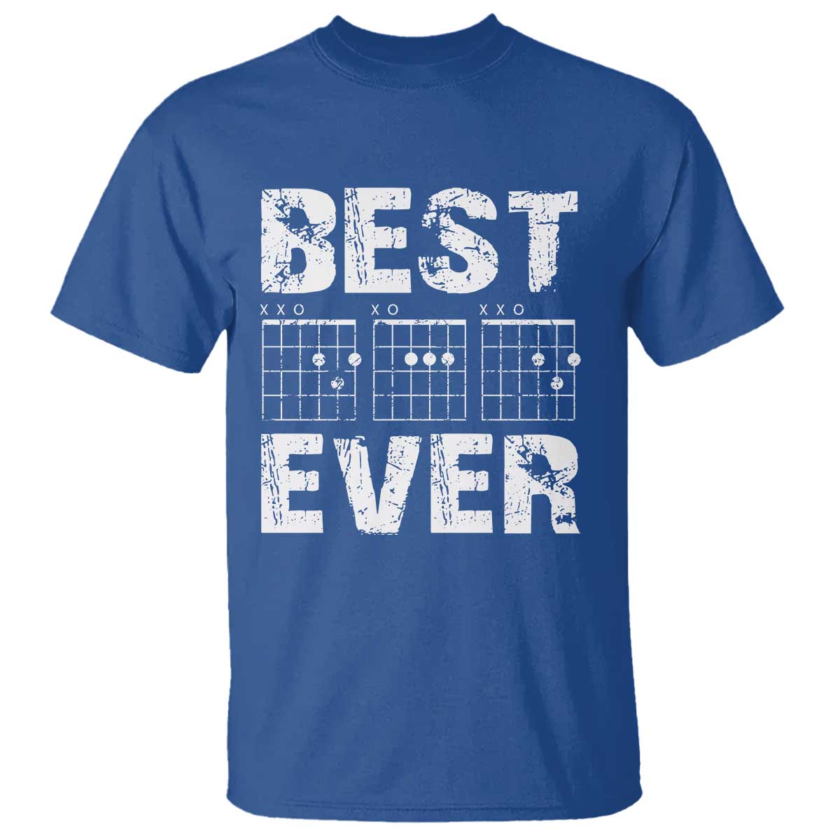 Guitar Father T Shirt Funny Best Dad Ever D A D Chord Gifts Guitarist Papa TS11 Royal Blue Print Your Wear