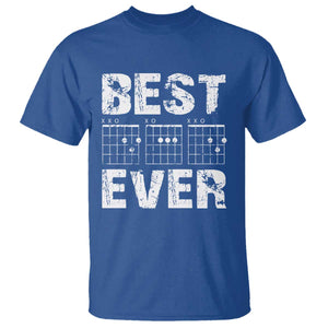 Guitar Father T Shirt Funny Best Dad Ever D A D Chord Gifts Guitarist Papa TS11 Royal Blue Print Your Wear
