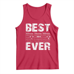 Guitar Father Tank Top Funny Best Dad Ever D A D Chord Gifts Guitarist Papa TS11 Red Print Your Wear