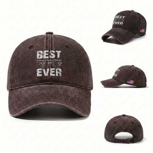 Guitar Father Washed Cotton Baseball Cap Funny Best Dad Ever D A D Chord Gifts Guitarist Papa TS11 Washed Cap Universal Fit Dark Brown Print Your Wear
