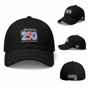 Girly America 250 Years Of Freedom Baseball Cap 4th of July Coquette Bow