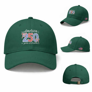 Girly America 250 Years Of Freedom Baseball Cap 4th of July Coquette Bow