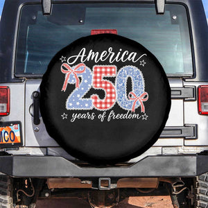 Girly America 250 Years Of Freedom Spare Tire Cover 4th of July Coquette Bow