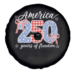 Girly America 250 Years Of Freedom Spare Tire Cover 4th of July Coquette Bow