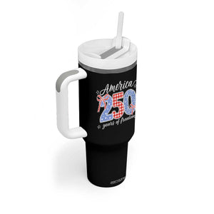 Girly America 250 Years Of Freedom Tumbler With Handle 4th of July Coquette Bow