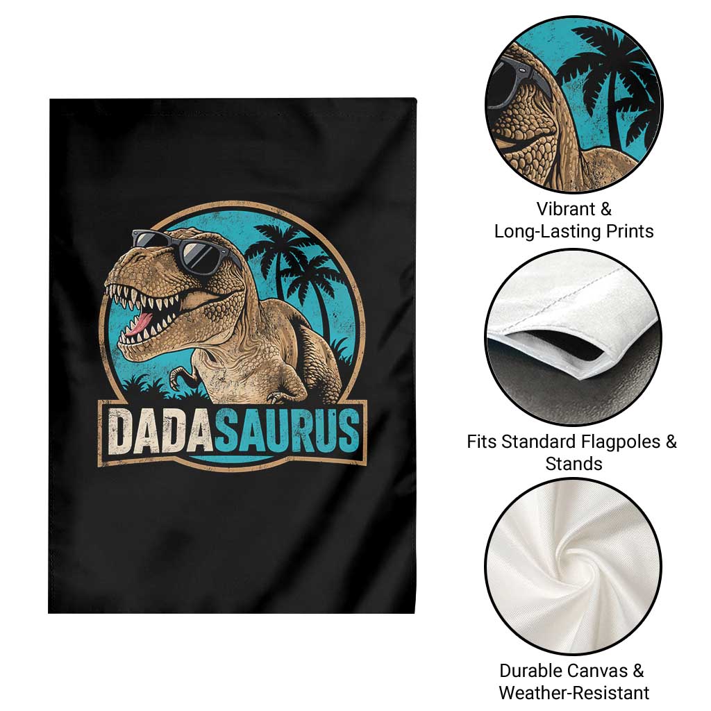 Dinosuar Dad Garden Flag Funny Dadasaurus Fathers Day Family Matching TS11 Print Your Wear
