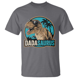 Dinosuar Dad T Shirt Funny Dadasaurus Fathers Day Family Matching TS11 Charcoal Print Your Wear