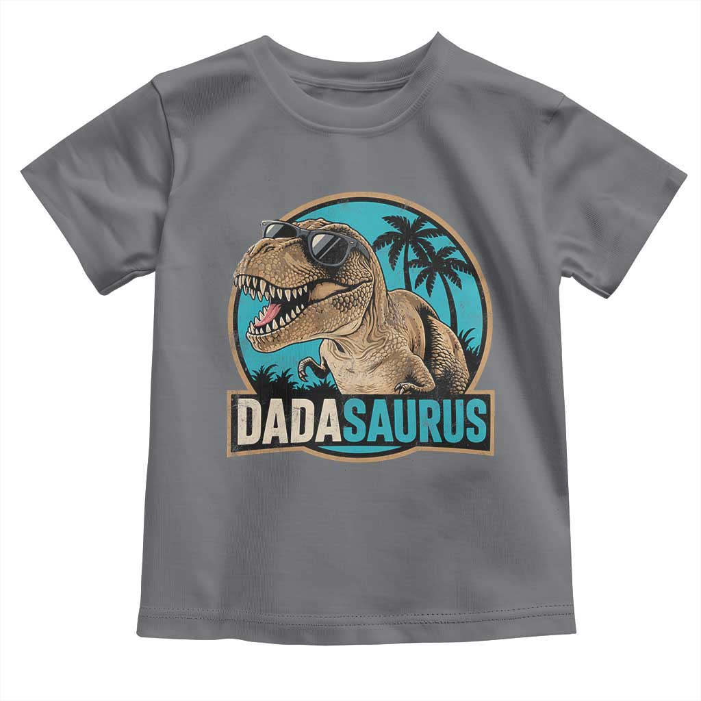 Dinosuar Dad Toddler T Shirt Funny Dadasaurus Fathers Day Family Matching TS11 Charcoal Print Your Wear
