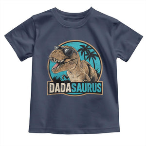 Dinosuar Dad Toddler T Shirt Funny Dadasaurus Fathers Day Family Matching TS11 Navy Print Your Wear