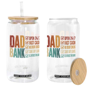 Dad Bank Glass Can Open 24 7 Fast Cash Funny Father's Day Gifts TS11 Print Your Wear
