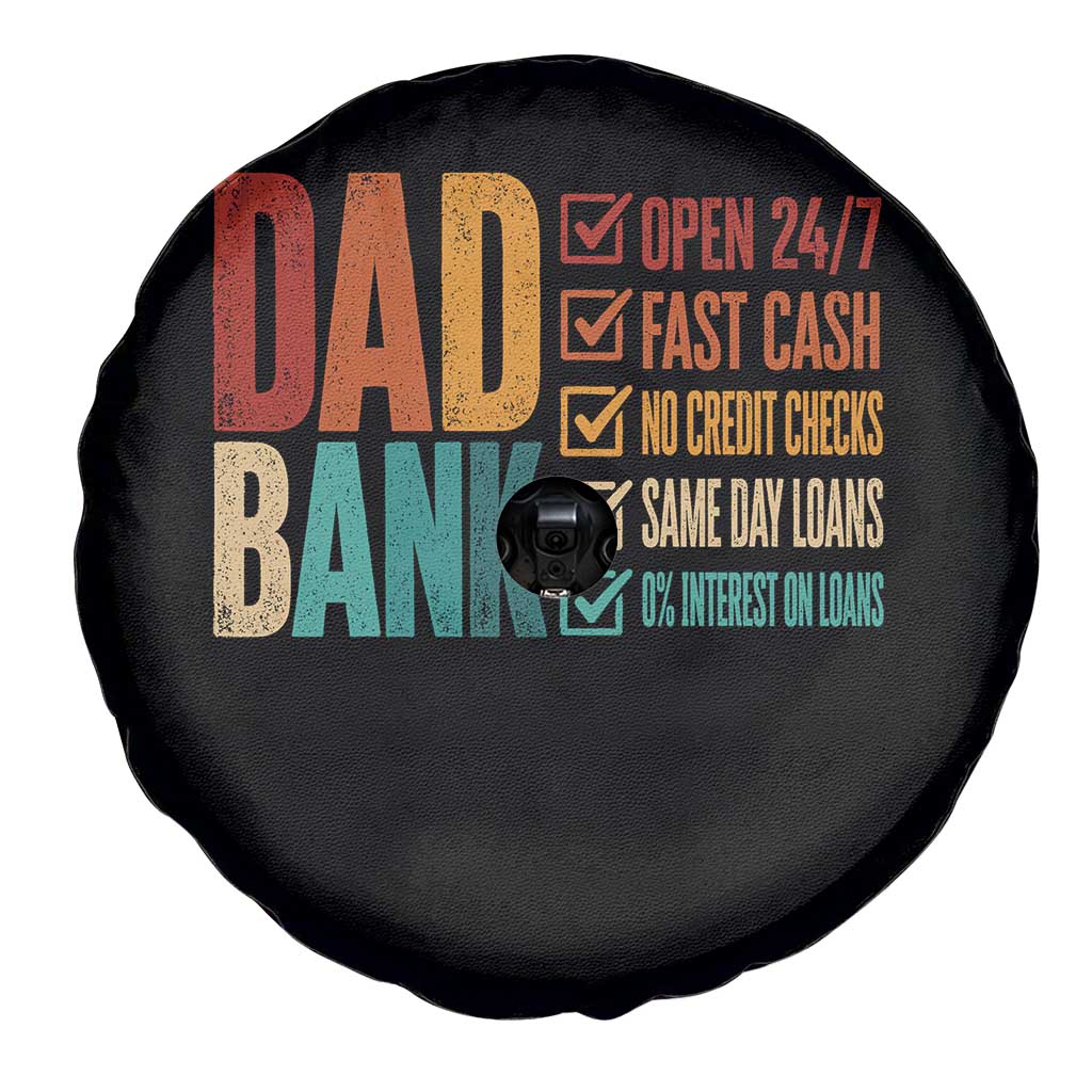 Dad Bank Spare Tire Cover Open 24 7 Fast Cash Funny Father's Day Gifts TS11 Print Your Wear