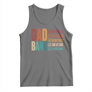 Dad Bank Tank Top Open 24 7 Fast Cash Funny Father's Day Gifts TS11 Black Heather Print Your Wear
