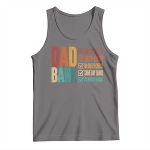 Dad Bank Tank Top Open 24 7 Fast Cash Funny Father's Day Gifts TS11 Deep Heather Print Your Wear