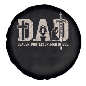 Christian Dad Spare Tire Cover Father Leader Protector Man Of God TS11 Print Your Wear