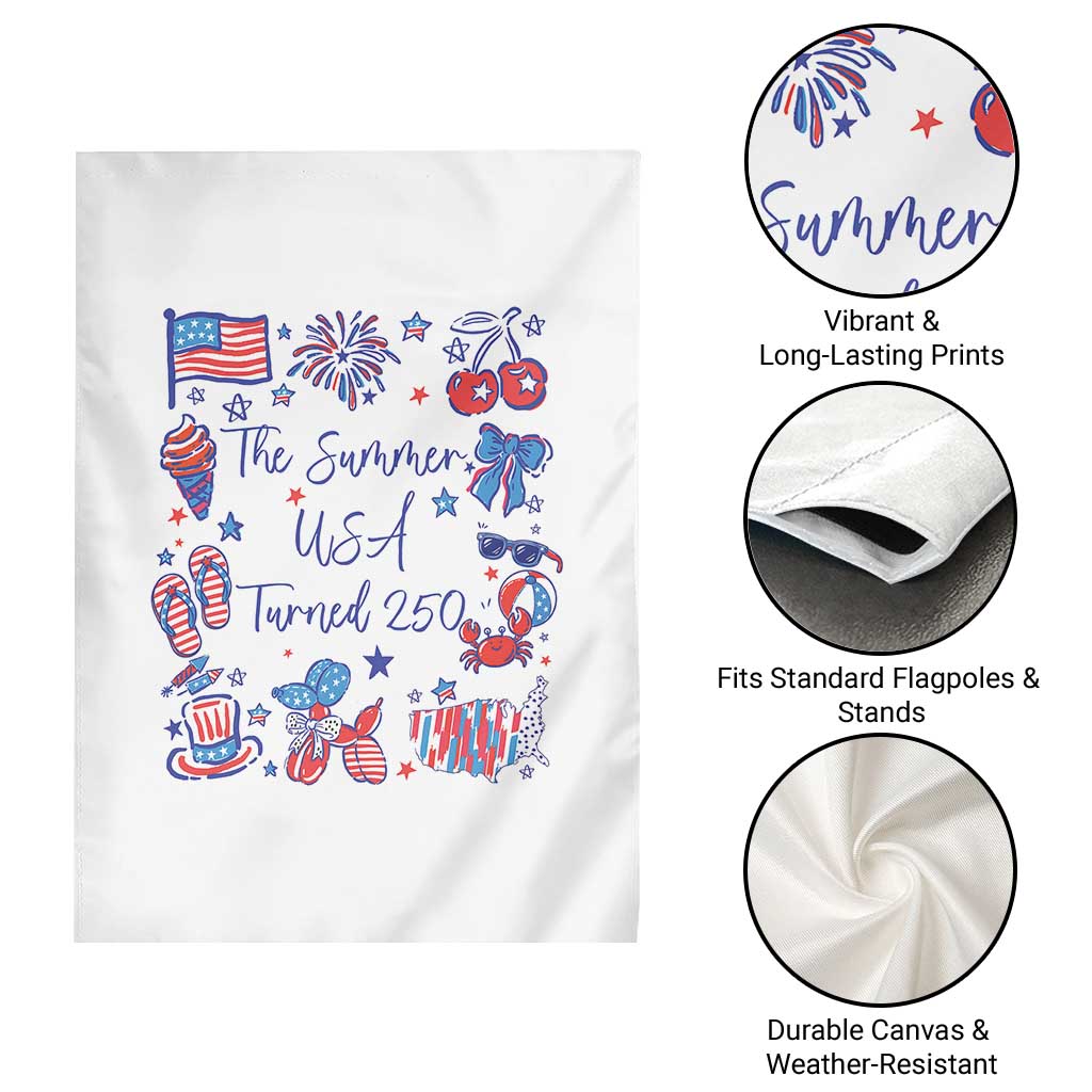 The Summer USA Turned 250 1776 2026 4th of July Garden Flag TS11 Print Your Wear