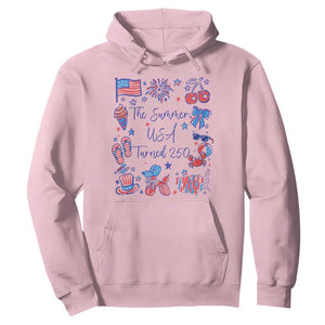 The Summer USA Turned 250 1776 2026 4th of July Hoodie TS11 Light Pink Print Your Wear