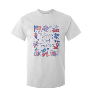 The Summer USA Turned 250 1776 2026 4th of July T Shirt For Kid TS11 White Print Your Wear
