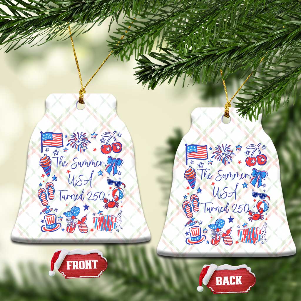 The Summer USA Turned 250 1776 2026 4th of July Ceramic Ornament TS11 Print Your Wear