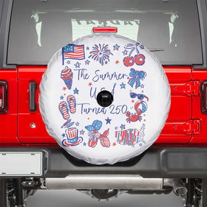 The Summer USA Turned 250 1776 2026 4th of July Spare Tire Cover TS11 White Print Your Wear