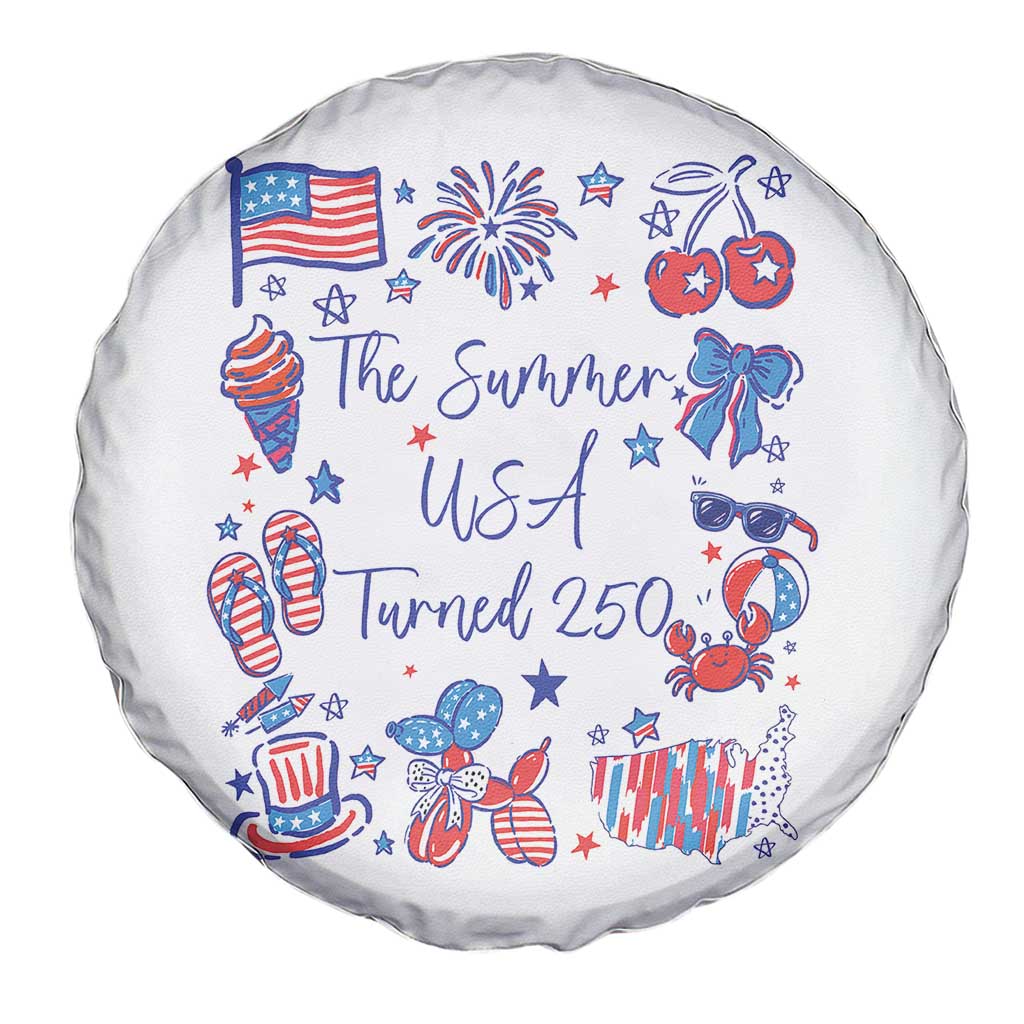 The Summer USA Turned 250 1776 2026 4th of July Spare Tire Cover TS11 Print Your Wear