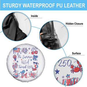 The Summer USA Turned 250 1776 2026 4th of July Spare Tire Cover TS11 Print Your Wear