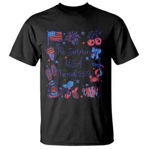 The Summer USA Turned 250 1776 2026 4th of July T Shirt TS11 Black Print Your Wear