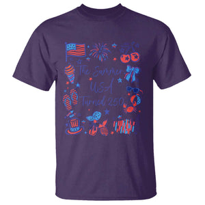 The Summer USA Turned 250 1776 2026 4th of July T Shirt TS11 Purple Print Your Wear