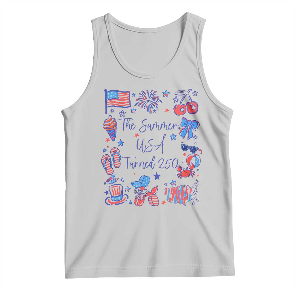 The Summer USA Turned 250 1776 2026 4th of July Tank Top TS11 Ash Print Your Wear