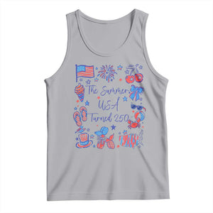 The Summer USA Turned 250 1776 2026 4th of July Tank Top TS11 Athletic Heather Print Your Wear