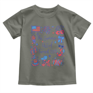 The Summer USA Turned 250 1776 2026 4th of July Toddler T Shirt TS11 Military Green Print Your Wear