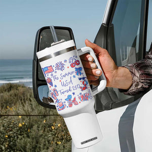 The Summer USA Turned 250 1776 2026 4th of July Tumbler With Handle TS11 Print Your Wear