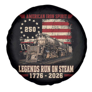 Train USA 250th Anniversary Spare Tire Cover American Iron Spirit Steam Locomotive Railroad Train Engine TS11 Print Your Wear