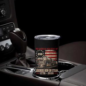 Train USA 250th Anniversary Tumbler Cup American Iron Spirit Steam Locomotive Railroad Train Engine TS11 Print Your Wear