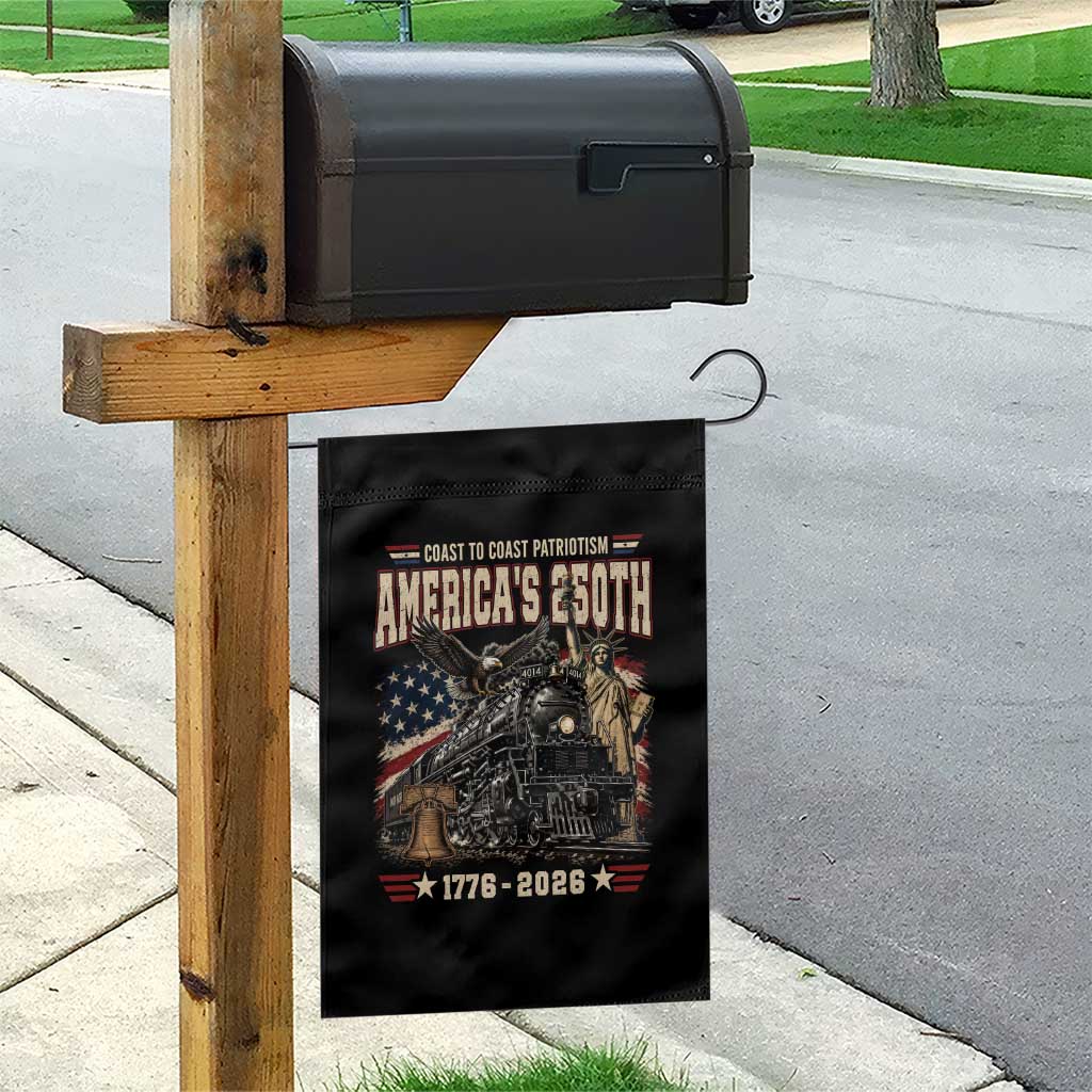 Steam Locomotive Train USA 250th Anniversary Garden Flag Coast To Coast Patriotism Liberty American Flag TS11 Print Your Wear