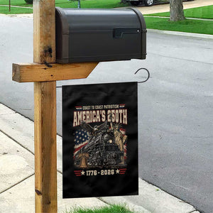Steam Locomotive Train USA 250th Anniversary Garden Flag Coast To Coast Patriotism Liberty American Flag TS11 Print Your Wear