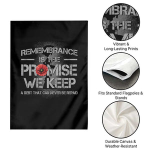Remembrance Is The Promise We Keep Garden Flag Memorial Day TS11 Print Your Wear