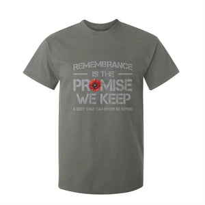 Remembrance Is The Promise We Keep T Shirt For Kid Memorial Day TS11 Military Green Print Your Wear