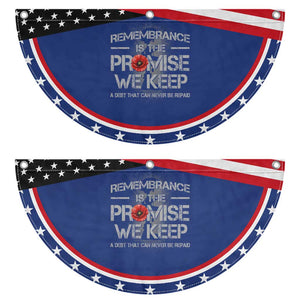 Remembrance Is The Promise We Keep Patriotic Fan Flag Memorial Day