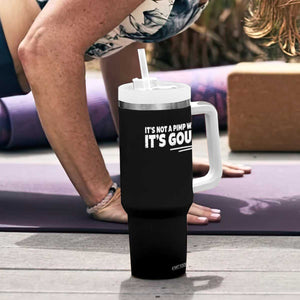 It Is Not A Pimp Walk It Is Gout Tumbler With Handle Old Man Medical Humor TS11 Print Your Wear