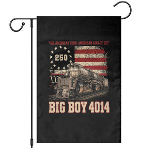 Train USA 250th Anniversary Garden Flag American Iron Legacy Steam Locomotive Railroad Train Engine TS11 Black Print Your Wear