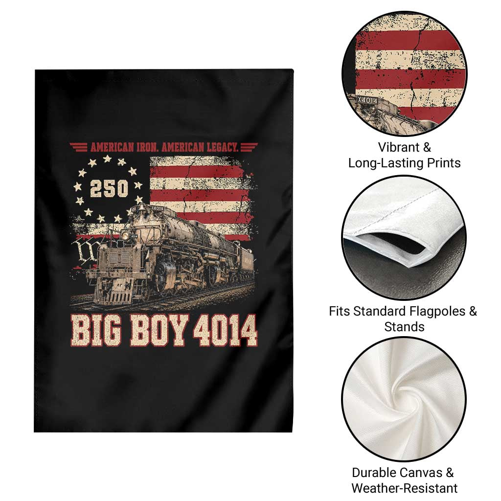 Train USA 250th Anniversary Garden Flag American Iron Legacy Steam Locomotive Railroad Train Engine TS11 Print Your Wear