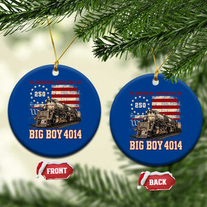 Train USA 250th Anniversary Ceramic Ornament American Iron Legacy Steam Locomotive Railroad Train Engine TS11 1pc Blue Print Your Wear