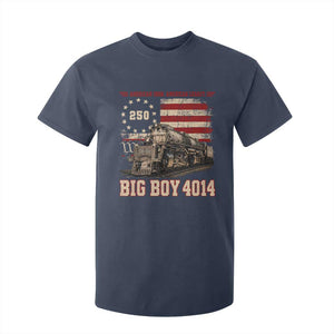 Train USA 250th Anniversary T Shirt For Kid American Iron Legacy Steam Locomotive Railroad Train Engine TS11 Navy Print Your Wear